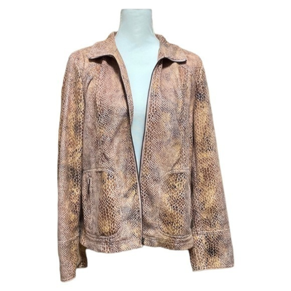 DIALOGUE‎ Faux Snake Skin Jacket